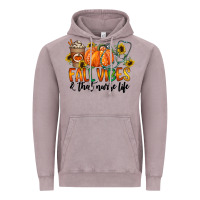 Vintage Zinc fall vibes and that nurse life Vintage Hoodie - CowhideDigitalArt