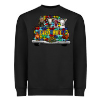 Black farm life truck autism Heavyweight Sweatshirt - CowhideDigitalArt