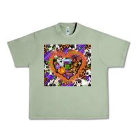 Oil Green halloween heart Urban Heavy Tee - AdoDesignShop