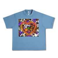 Pebble Blue halloween heart Urban Heavy Tee - AdoDesignShop
