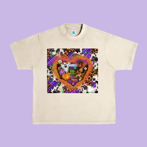 Halloween Heart Urban Heavy Tee Designed By Adodesignshop