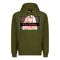 Army Green free britney leopard glitter Premium Hoodie - AdoDesignShop
