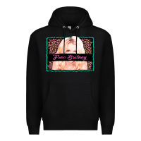 Black free britney leopard glitter Premium Hoodie - AdoDesignShop