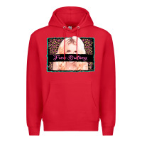 Red free britney leopard glitter Premium Hoodie - AdoDesignShop