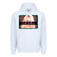 White free britney leopard glitter Premium Hoodie - AdoDesignShop