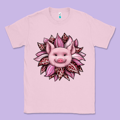 Sunflower Leopard Classic Tee Designed By Jahusdesignshop
