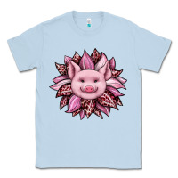 Dusty Blue sunflower leopard Classic Tee - JahusDesignShop