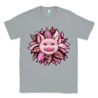 Heather Grey sunflower leopard Classic Tee - JahusDesignShop
