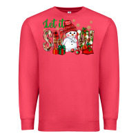 Cardinal let it snow with snowman Premium Sweatshirt - BundleAndBundleShop