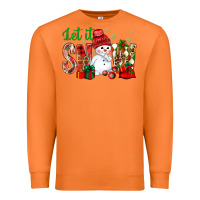 Carrot let it snow with snowman Premium Sweatshirt - BundleAndBundleShop