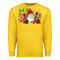 Lemon let it snow with snowman Premium Sweatshirt - BundleAndBundleShop