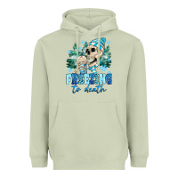Matcha Freezing To Death Heavyweight Hoodie - MaliasSmallBusiness
