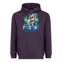 Plum Freezing To Death Heavyweight Hoodie - MaliasSmallBusiness