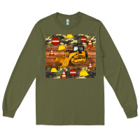 Army Green bulldozer camouflage tumbler Long Sleeve Tee - Artiststas