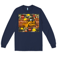Navy bulldozer camouflage tumbler Long Sleeve Tee - Artiststas