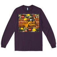 Plum bulldozer camouflage tumbler Long Sleeve Tee - Artiststas
