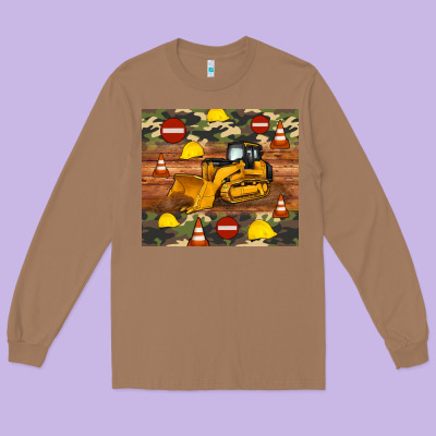 Bulldozer Camouflage Tumbler Long Sleeve Tee Designed By Artiststas
