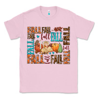 Bubblegum Pink fall fall  amd pumpkins Classic Tee - AdoDesignShop