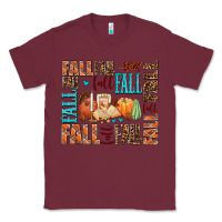 Burgundy fall fall  amd pumpkins Classic Tee - AdoDesignShop