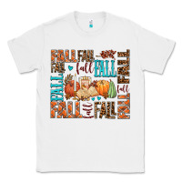 White fall fall  amd pumpkins Classic Tee - AdoDesignShop