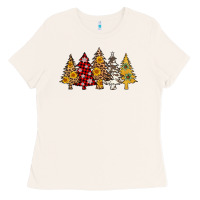 Bone leopard christmas trees Ladies Tee - AdoDesignShop