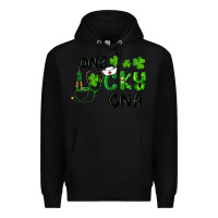 Black St. Patrick's Day One Lucky Cna Premium Hoodie - RanaPortraitStore