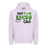 Lilac St. Patrick's Day One Lucky Cna Premium Hoodie - RanaPortraitStore