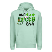 Seafoam St. Patrick's Day One Lucky Cna Premium Hoodie - RanaPortraitStore