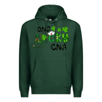 Sports Green St. Patrick's Day One Lucky Cna Premium Hoodie - RanaPortraitStore