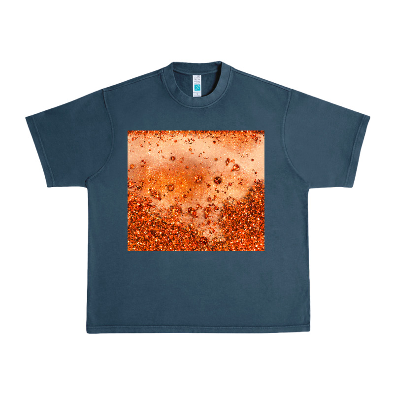 Orange Glitter Tumbler Urban Heavy Tee by JahusDesignShop | Teevron