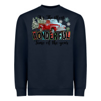 Navy It's The Most Wonderful Time Of The Year Heavyweight Sweatshirt - FaDigitalArtStudio
