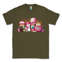 Army Green pink Christmas winter snowman coffee Classic Tee - Jasminsmagicworld