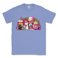 Colony Blue pink Christmas winter snowman coffee Classic Tee - Jasminsmagicworld