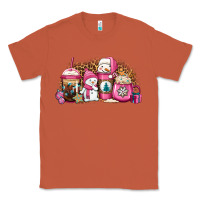 Copper pink Christmas winter snowman coffee Classic Tee - Jasminsmagicworld