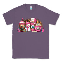 Lavender pink Christmas winter snowman coffee Classic Tee - Jasminsmagicworld