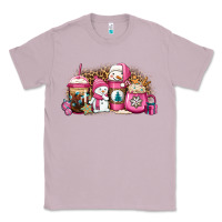 Lilac pink Christmas winter snowman coffee Classic Tee - Jasminsmagicworld