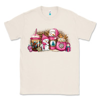Natural pink Christmas winter snowman coffee Classic Tee - Jasminsmagicworld