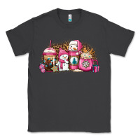 Smoke pink Christmas winter snowman coffee Classic Tee - Jasminsmagicworld