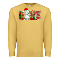 Antique Gold love snowman bbs Premium Sweatshirt - BundleAndBundleShop