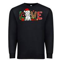 Black love snowman bbs Premium Sweatshirt - BundleAndBundleShop