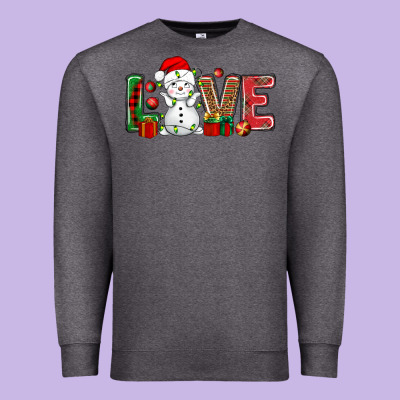Love Snowman Bbs Premium Sweatshirt Designed By Bundleandbundleshop