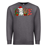 Charcoal Heather love snowman bbs Premium Sweatshirt - BundleAndBundleShop