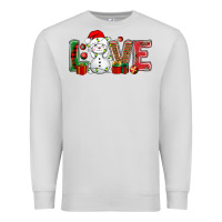 Dove Grey love snowman bbs Premium Sweatshirt - BundleAndBundleShop