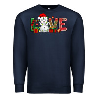 Navy love snowman bbs Premium Sweatshirt - BundleAndBundleShop