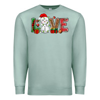 Seafoam love snowman bbs Premium Sweatshirt - BundleAndBundleShop