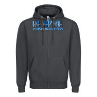 Smoke in april we wear blue autism awareness Zipper Hoodie - MaliasSmallBusiness