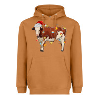 Meerkat Christmas cow Heavyweight Hoodie - MaliasSmallBusiness