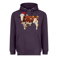 Christmas Cow Heavyweight Hoodie | Teevron