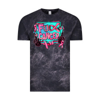 Cloud Black fuck cancer Vintage Tee - AdoDesignShop