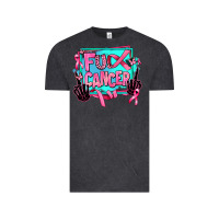 Vintage Black fuck cancer Vintage Tee - AdoDesignShop